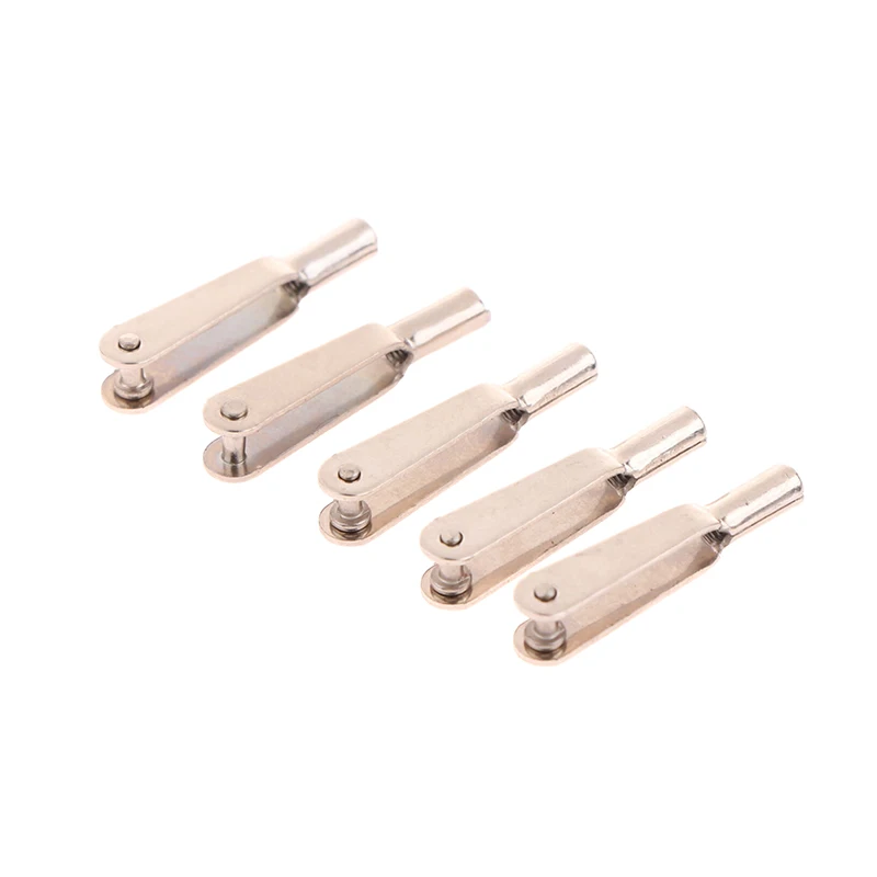 5PCS M2/ M3 Steel Clevis Push Rod Coupler Servo Connector Chuck Horn Clip For RC Micro Drone Aircraft Boat Parts