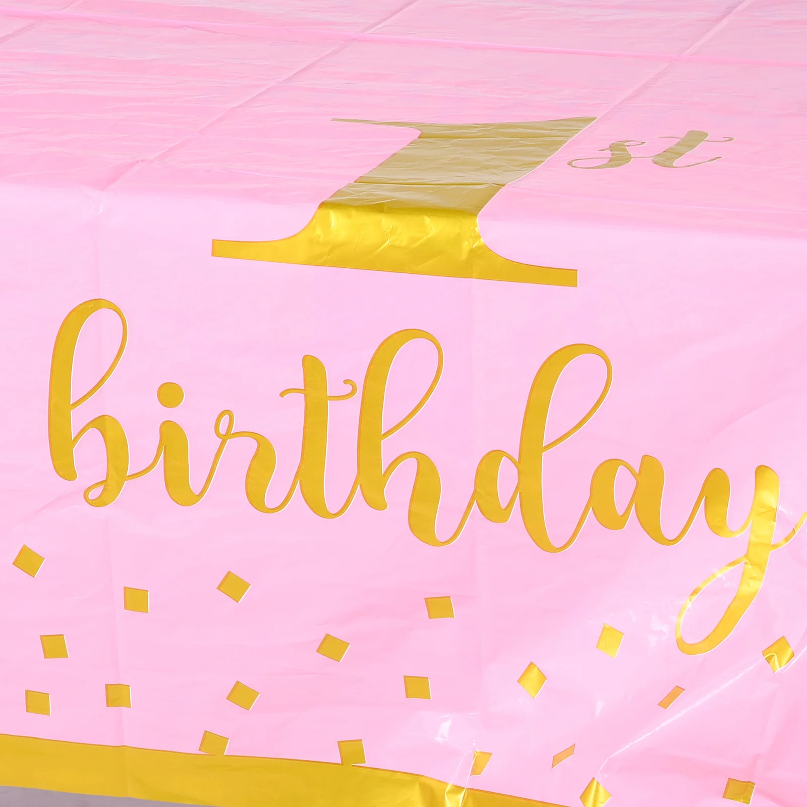 

2Pcs Plastic Rectangle Table Covers Birthday Party Tablecloth Large Printed Decorative Table Cloth for Home Party Decorations