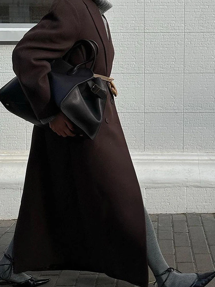 Tenue de transport féminine, manteau Long à col nouveau, mode transfrontalière européenne et américaine, élégant et