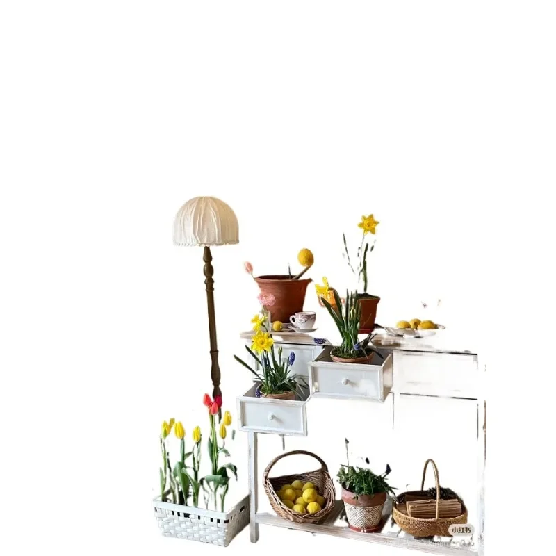 

American retro entrance table solid wood entrance entrance cabinet bed and breakfast living room