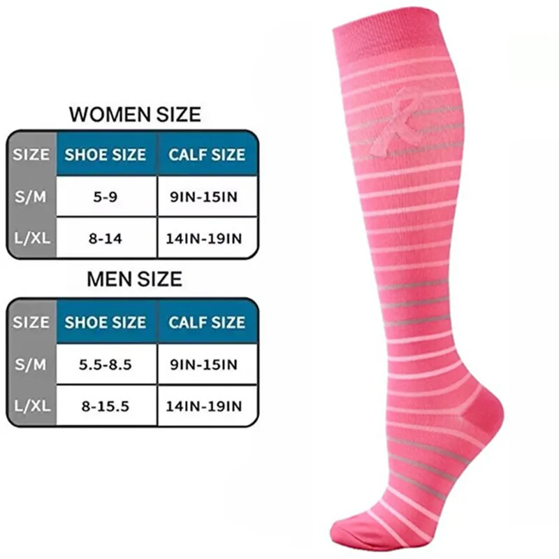 58 Styles Compression Sports Socks Running Women Men Cycling Socks Varicose Veins Stockings Fit For Medical,Edema,Diabetes