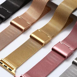 Wrist Strap For Apple Watch Band 45mm 44mm 42mm Metal Correa 38mm 40mm 42mm Stainless Steel Bracelet Iwatch Serie 7 6 SE 5 4 3