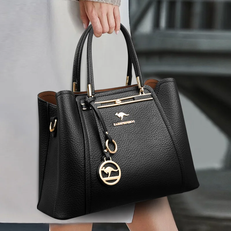

2025 Luxury Women Designer 3 Layers Shoulder Crossbody Sac Ladies Large Capacity Leather Handbags Shopper Brand Messenger Totes