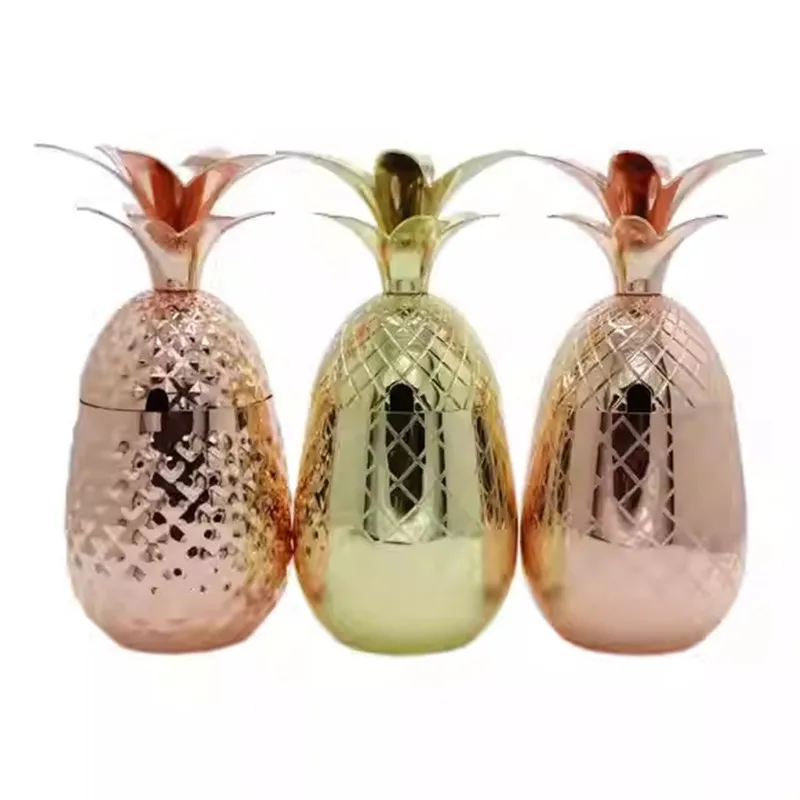 400 مللي/550 مللي/900 مللي الأناناس القدح موسكو البغل أكواب النحاس كوب معدني كوب بيرة ستانلس ستيل النبيذ فنجان القهوة