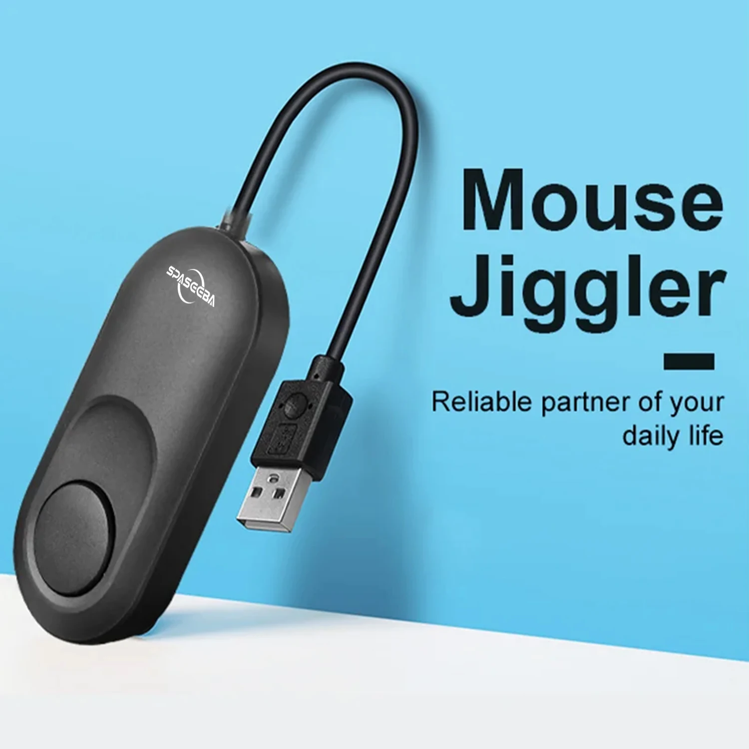 Mouse Jiggler Mover with ON/Off Switch and USB Port,Driver-Free and No Software Needed,Simulates Mouse Movement