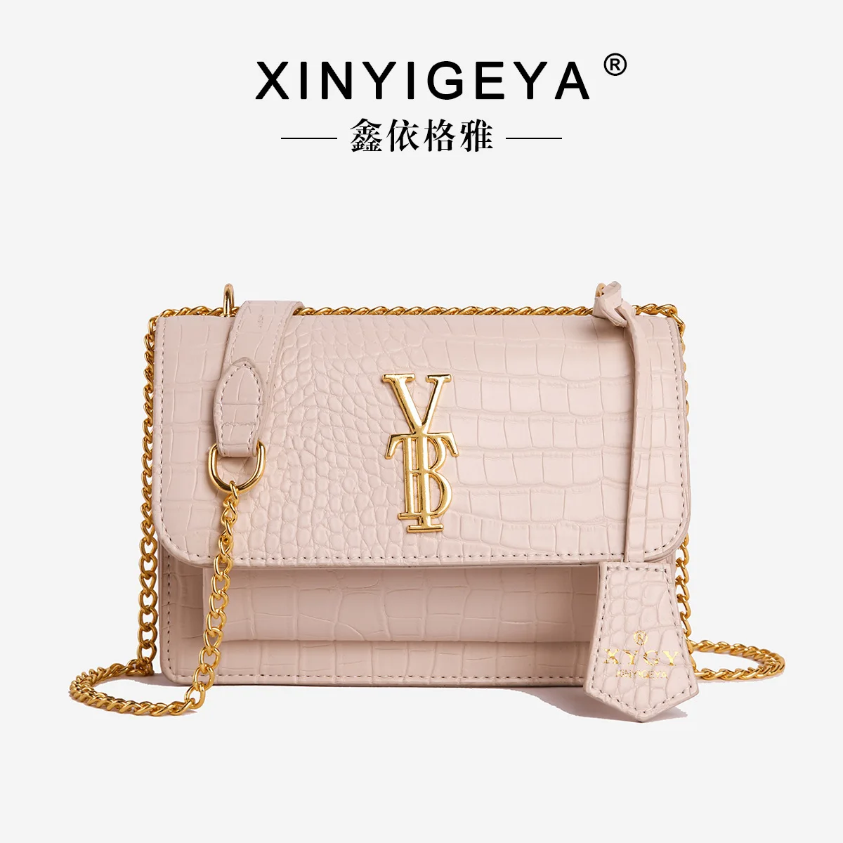 

High-end small square bag, new crossbody bag, gift chain, light luxury and niche women's bag for girls' birthdays