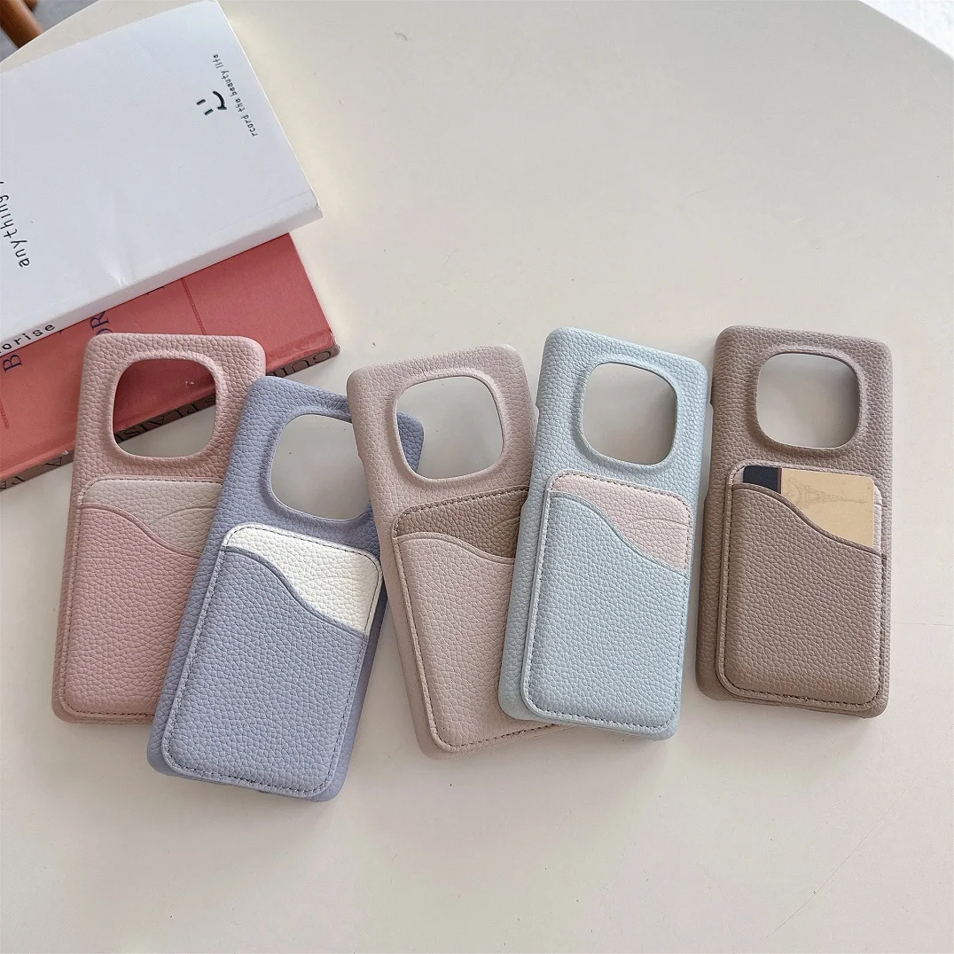 

Модный кожаный чехол-бумажник с отделением для карт для Xiaomi 15T 14T Pro Redmi Note 15 14 13 Pro+ Plus 5G 4G Redmi 14C Redmi 15C