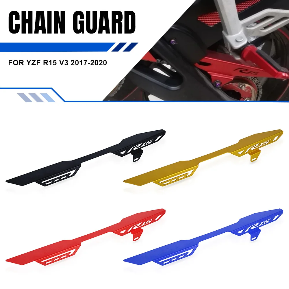Chain Protection Cover For Yamaha YZF R15 V3 2017 2018 2019 2020 R15V3 Motorcycle CNC Aluminum Extension Chain Cover Chain Guard
