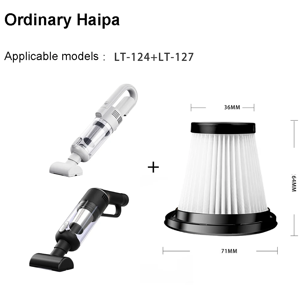 LT124 Or LT127 Car Vacuum Cleaner Cartridges Car Accessory Nonwovens Haipa Home Appliance Vacuum Wireless Cleaner Filters 2 Pcs