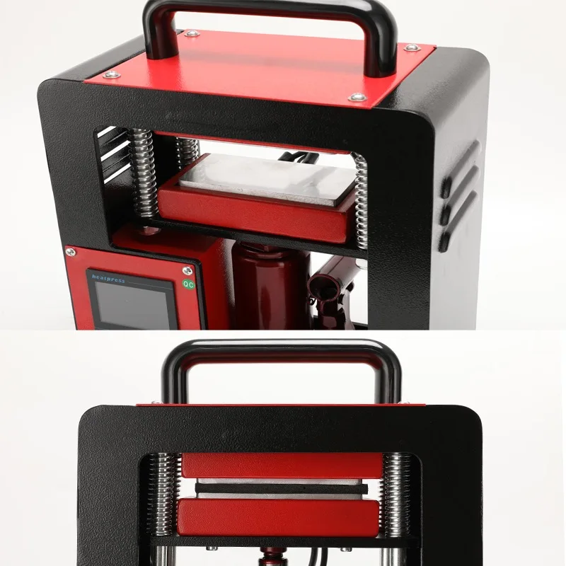 7ton Hydraulic Rosin Heat Press AP2047 with 2.4"x4.7" Dual Heating Plate and Pressure Gauge Portable Oil Wax Extracting Tool