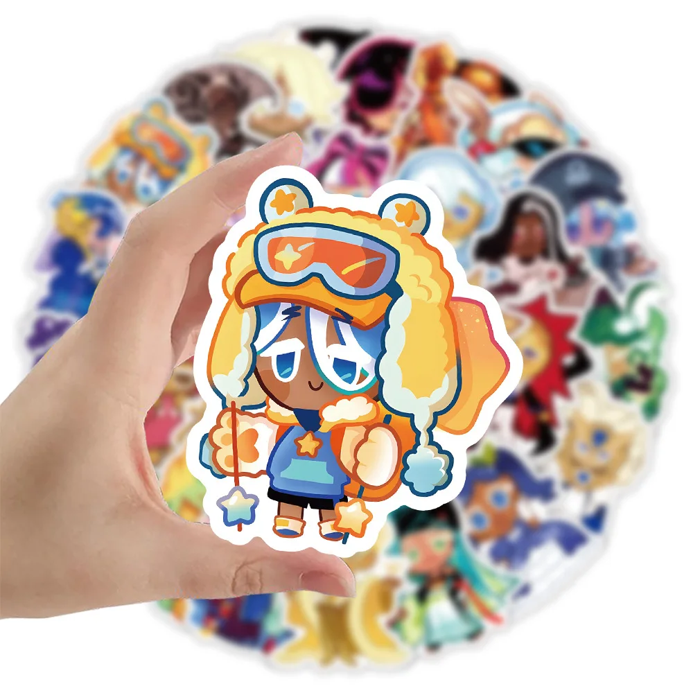 50PCS Cookie Run Kingdom Game Waterproof Cartoon Sticker Decoration DIY Notebook Mobile Guitar Water Cup Suitcase Graffiti Toys