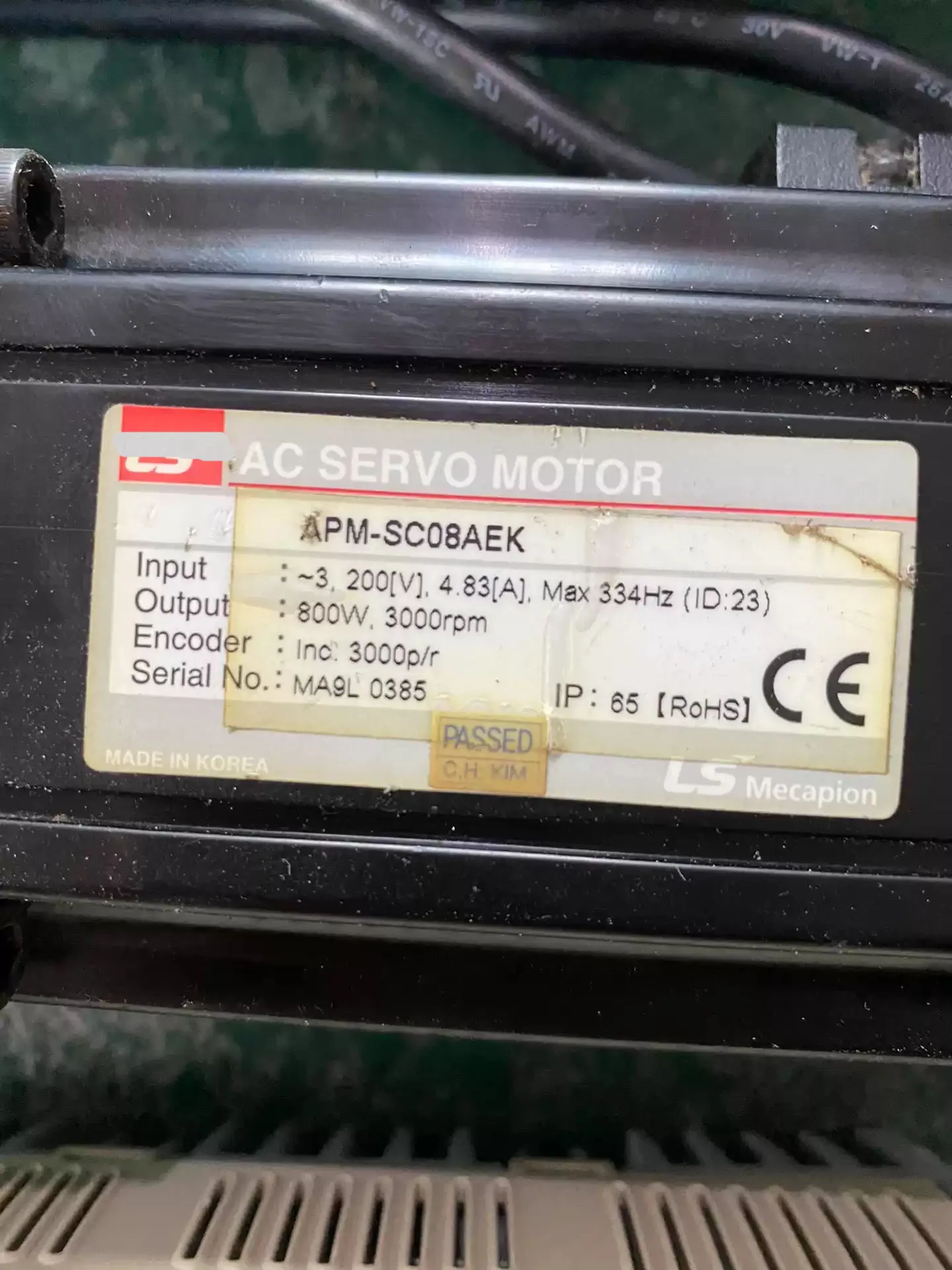 APD-VS05N APM-SC08AEK MX090-L2-100-K-APM-SC08A Сервопривод для LS