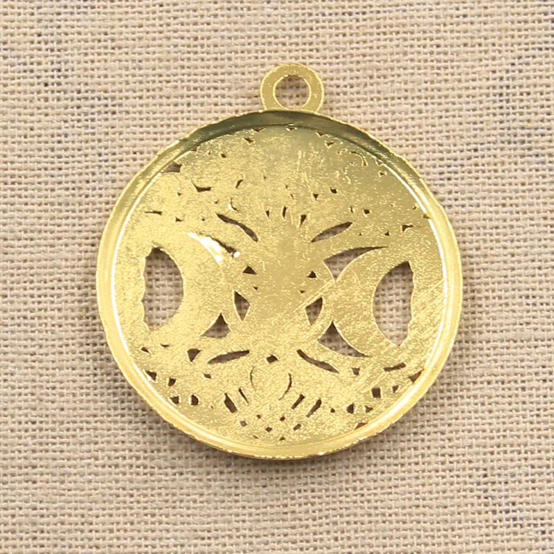 4pcs Charms Moon Star World Tree 39x34mm Antique Silver Color Plated Pendants Making DIY Handmade Tibetan Finding Jewelry