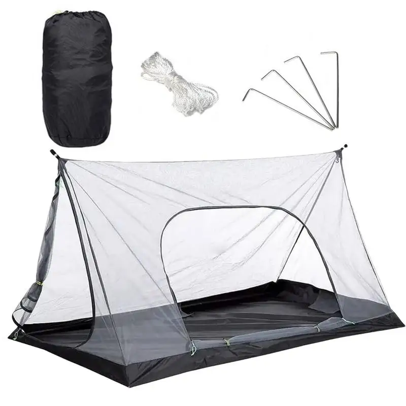 

Camping Mosquito Net Tent With Bottom Single Door Outdoor Camping Rest Tent Keep Insect Away Backpacking Bed Tent Travel