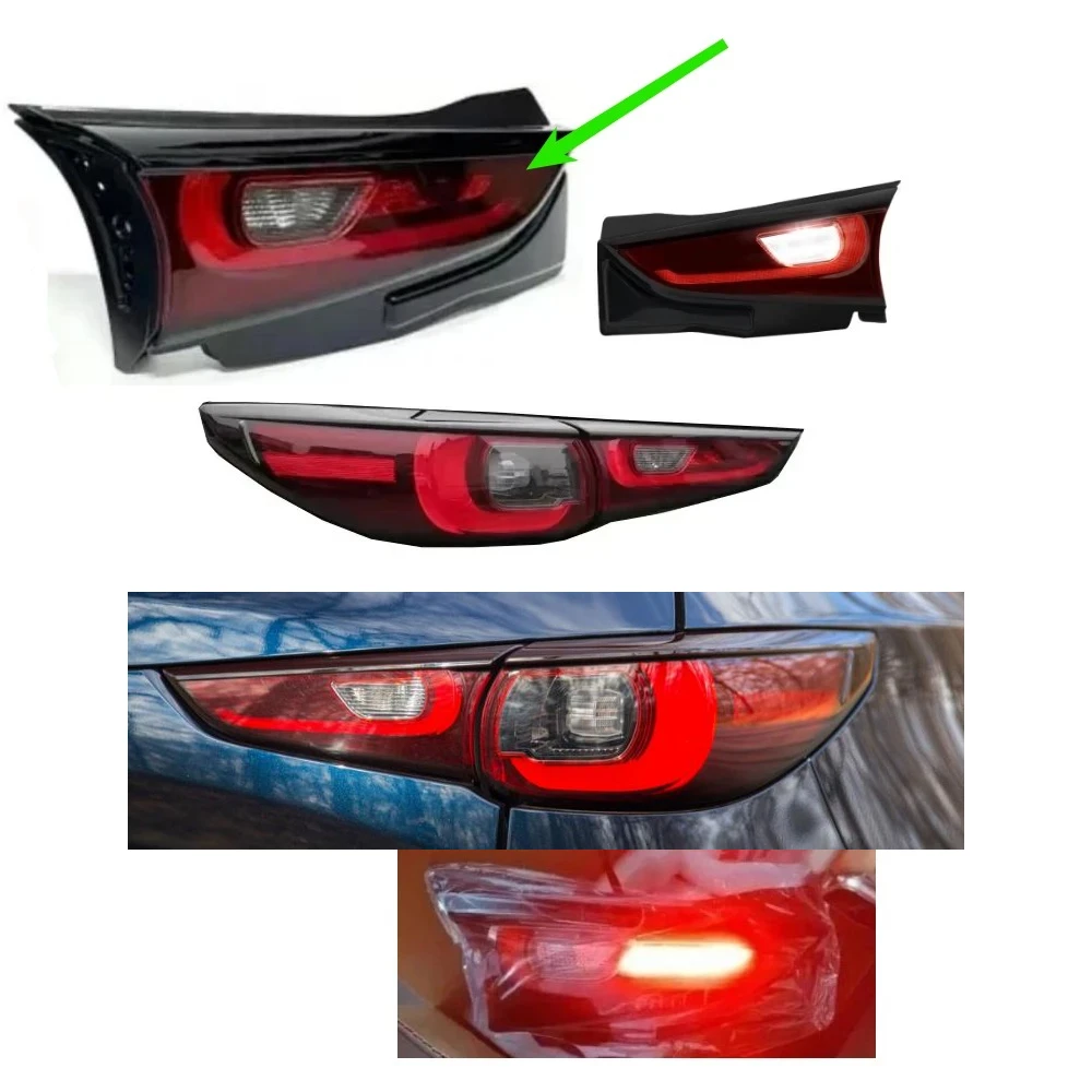 

1 Pcs Euro Model Rear Lamp for CX5 2022 KA0G-51160 Out or Inner Parking Stop Turning Signal Clearance Light with Rear Fog Lamp