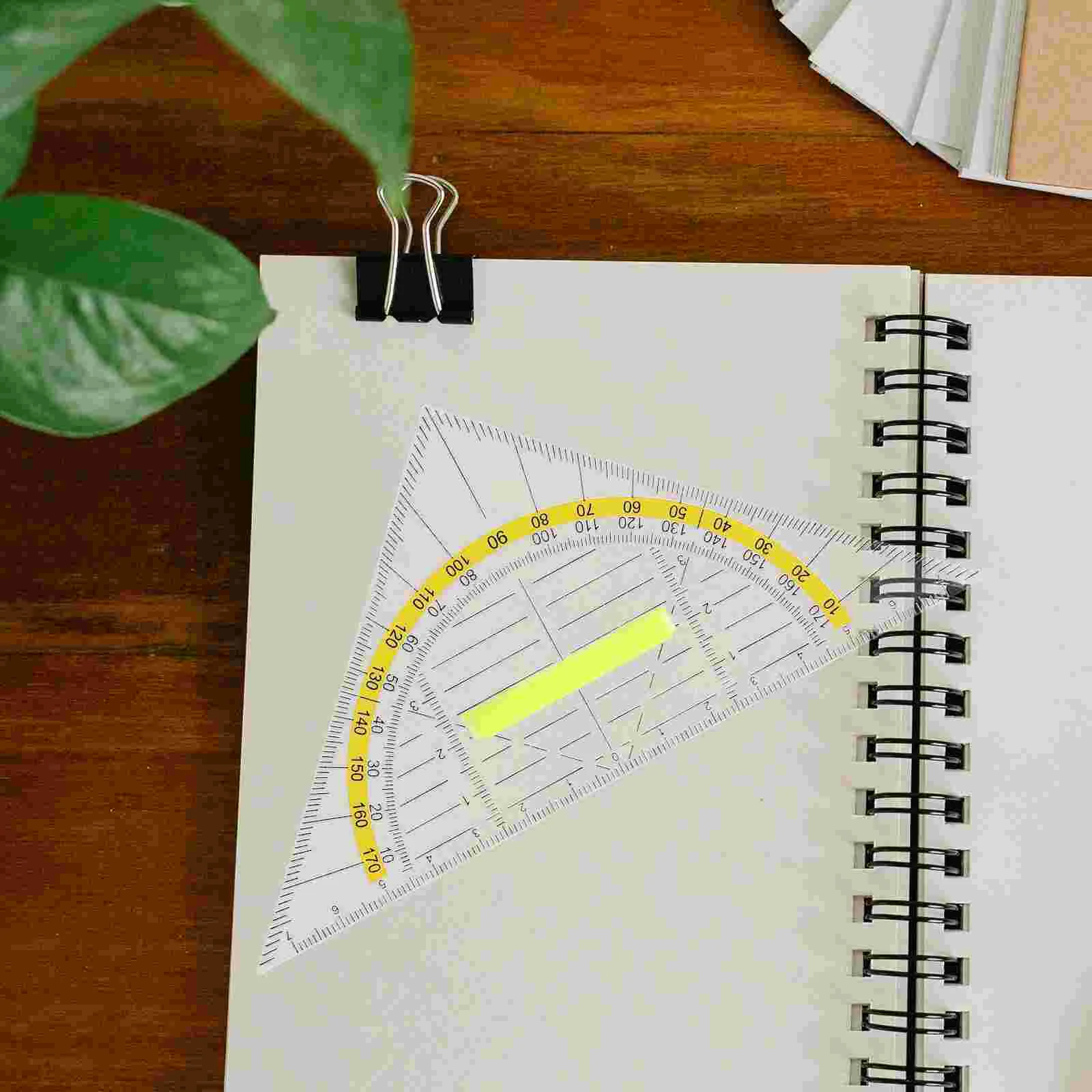 Ruler Measuring Clear Geometry Math Measurement Tools Ruler Tool School Stationery Supplies Plastic Ruler for School Daily