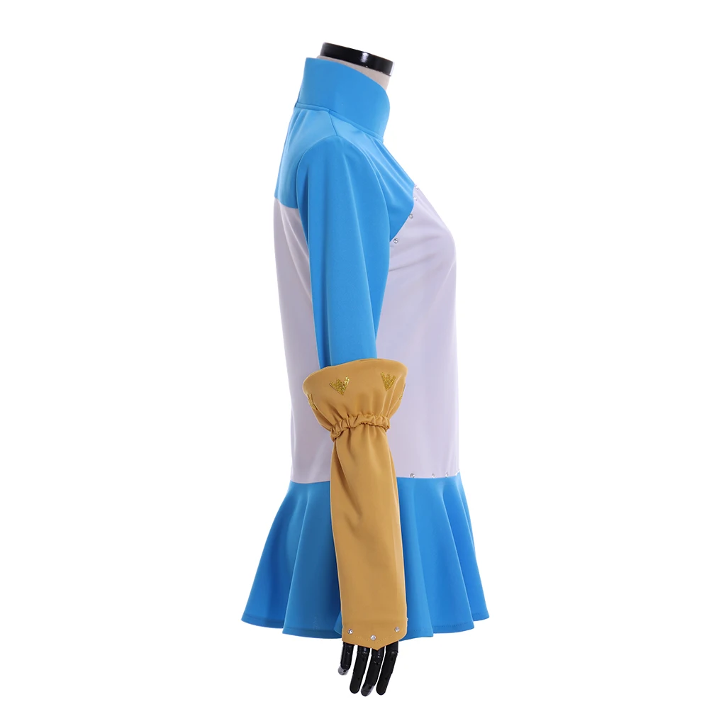 Disfraz de Cosplay de Anime The Seven Deadly Sin Elizabeth Liones, vestido azul para mujer, traje de fiesta de Halloween y escenario