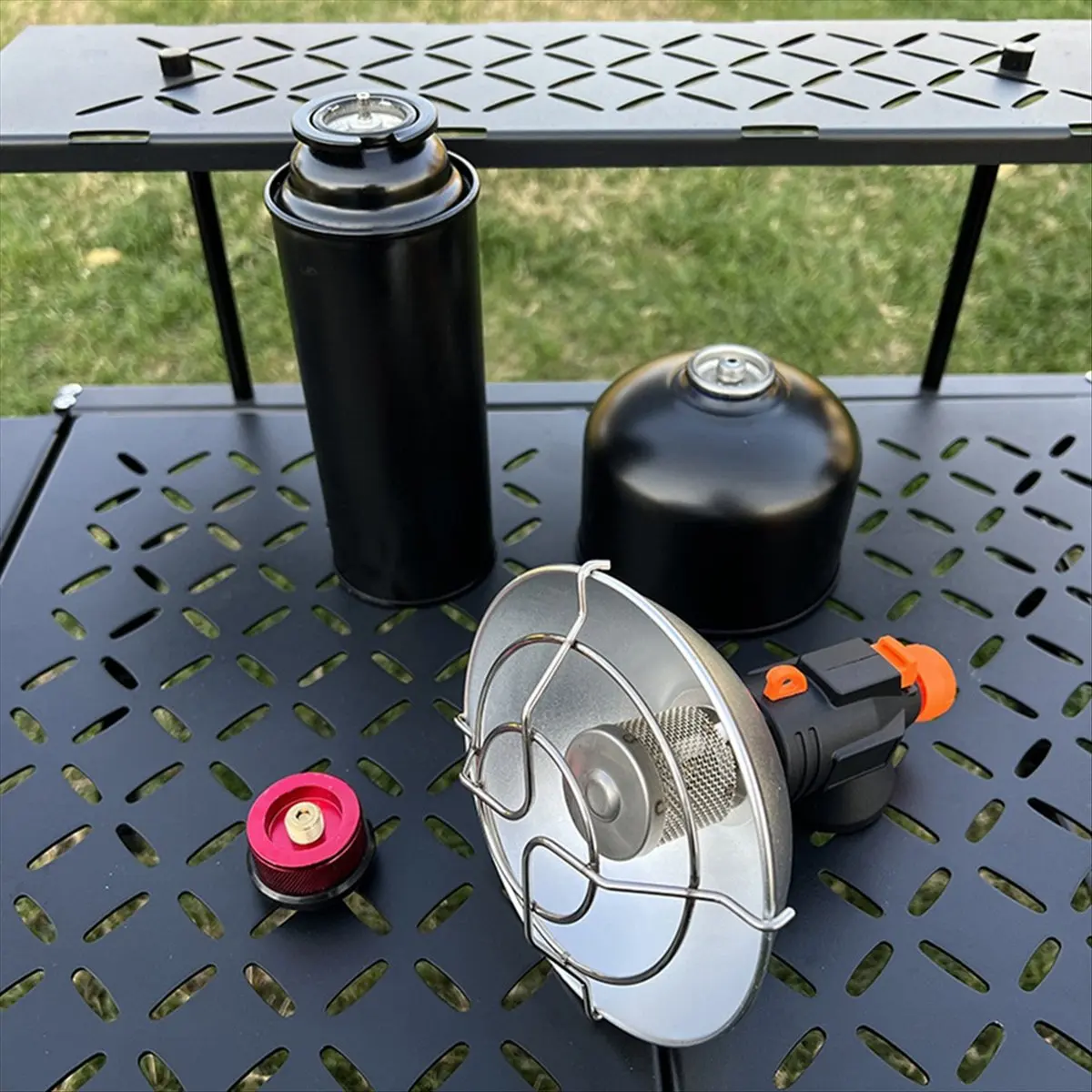 DT57 LATEST MODEL Portable Mini Gas Heater Outdoor Fishing Camping Windproof Stainless Steel Gas Stove Heater with Storage Bag I