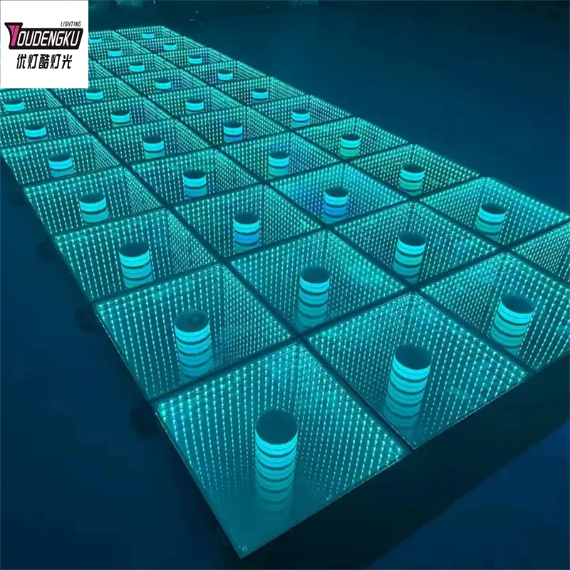 

12 pieces Wedding Dance Floor Atmosphere Landscape Brick Lamp Abyss Induction led dance floor Lightings