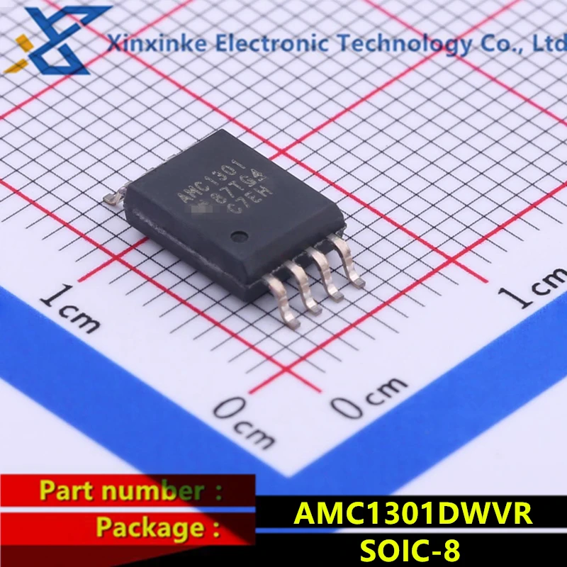 

AMC1301DWVR SOIC-8 AMC1301 Isolation amplifier chip +/-250-mV Input 3-us Delay 200kHz Fully differential isolation amplifier