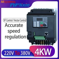 2.2kw/4kw/5,5kw/7,5kw/11kw 220v entrada monofásica 380v salida trifásica inversor de frecuencia CA unidades de CA/convertidor de frecuencia Nf