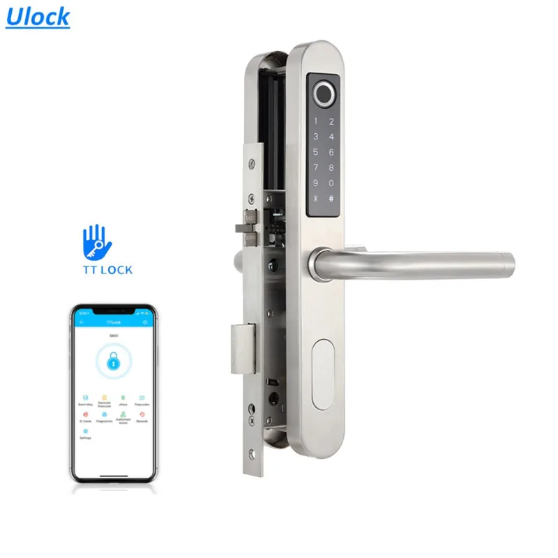 

Цифровая интеллектуальная безопасность Ulock, простая установка, tt lock, Wi-Fi, домашний европейский электронный дверной замок