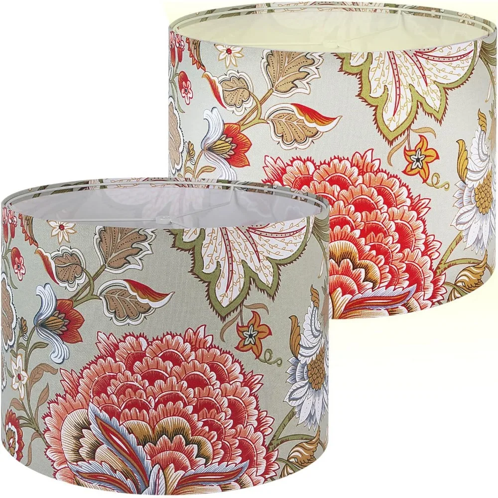 Drum Lamp Shade Set for Table and Floor Lamps, 13