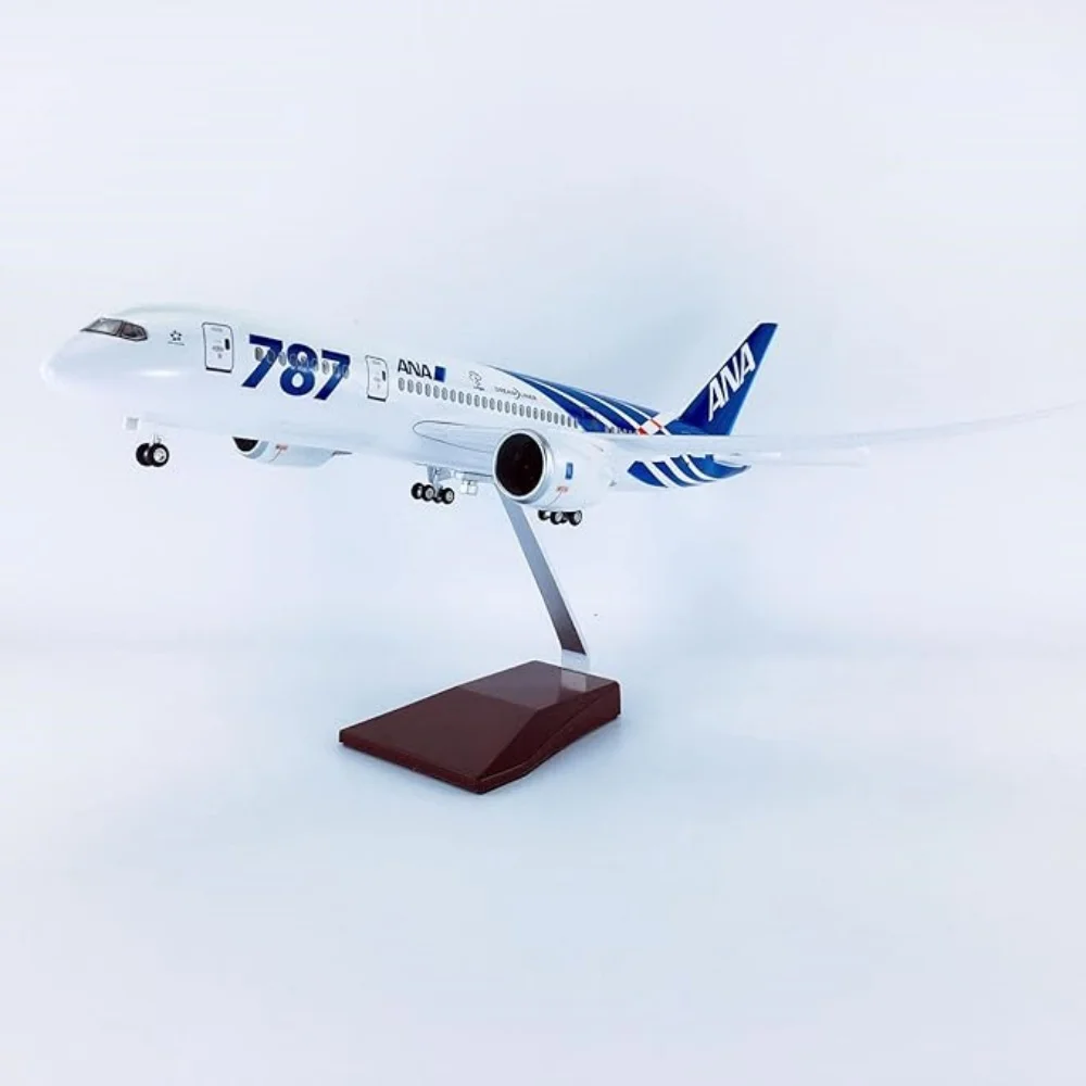 1:130 مقياس اليابان ANA طيران B787 لعبة الطائرات طبق الاصل 43 سنتيمتر الراتنج طائرة نموذجية عدة الطيران جمع مع أضواء LED وقاعدة