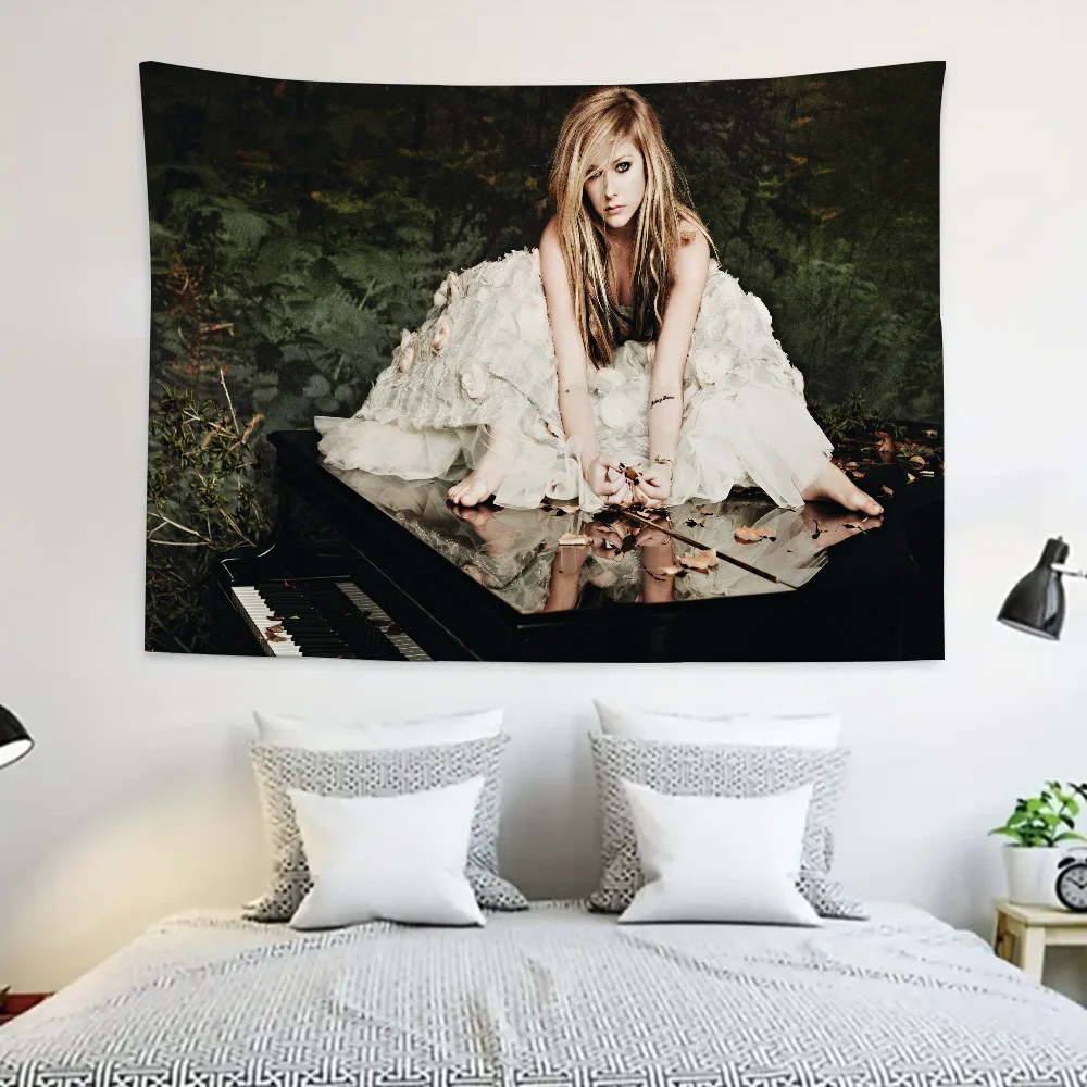 A-Avril أفضل L-Lavigne نسيج الديكور حفلة خلفية معلقة القماش غرفة نوم نسيج غرفة ديكور الجمالية #3
