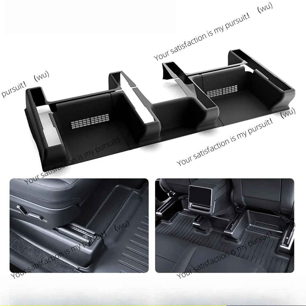 

For Tesla Model Y Juniper 2025 TPE Under Seat Corner Guard Seat Slide Rails Protector Cover Anti-Kick Decor Flocking Accessories