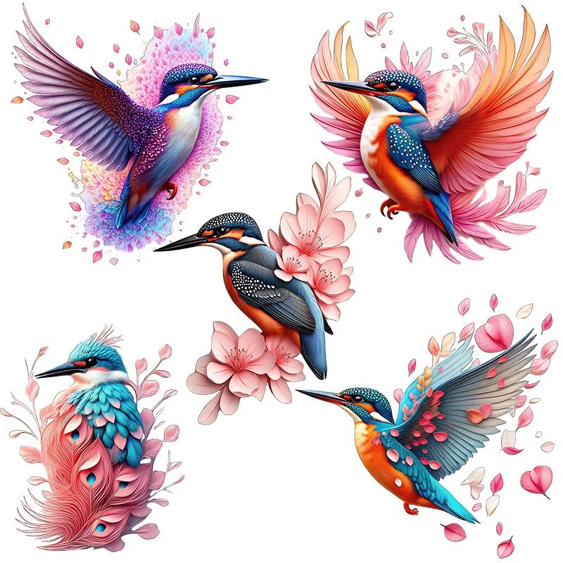 Three Ratels CD163 Beautiful Emerald Bird Art Stickers for Home Decoration Car  hood decals