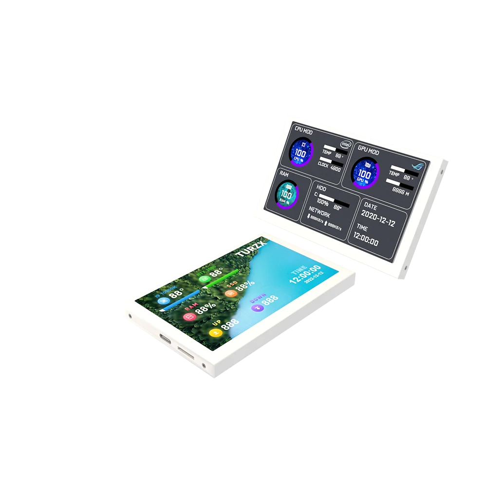 5.0 Inch IPS Type-C Secondary Screen Computer CPU GPU RAM HDD MonitorUSB Display For Freely AIDA64 mini monitor 800*480