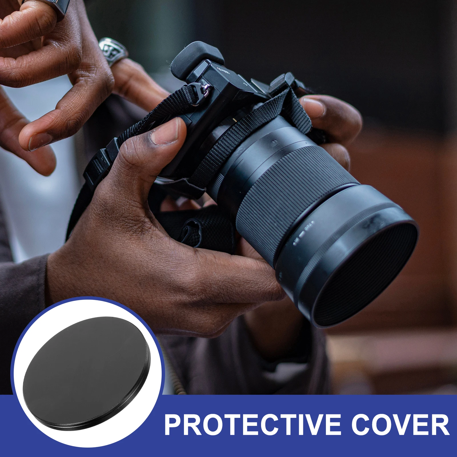 

77Mm Uv Protective Camera Filter Lens Stack Cover Storage Case Suitable for Multiple Filters and Lens Protection