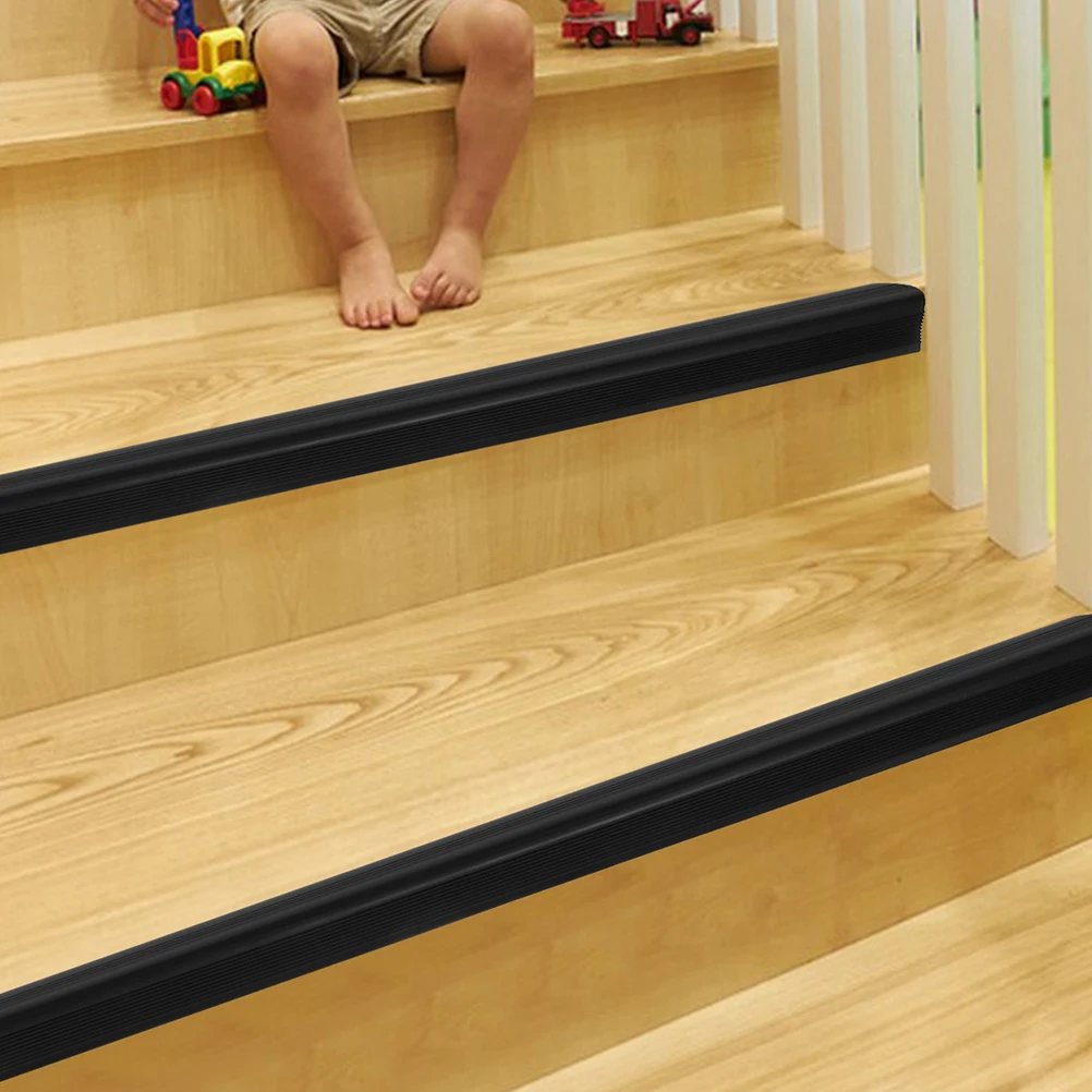 

Non Slip Pad Trim 2m Black 6CMx3CM Stair Nosing Vinyl Treads Edge Protector Anti Slipping Tapes Outdoor Use Floor Transition