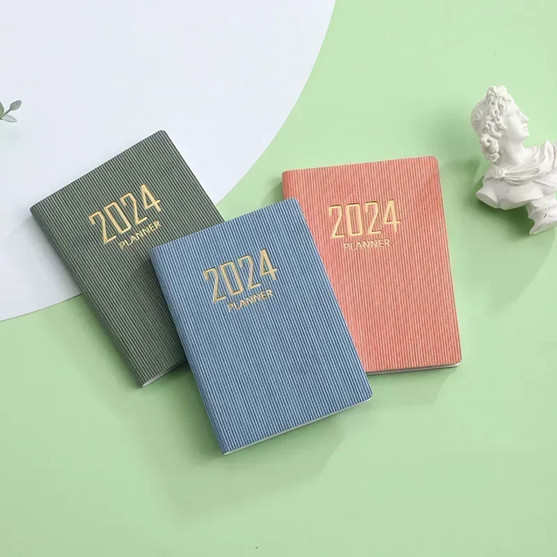 2024 A7 Mini Portable Agenda Book Diary Weekly Planner Notebooks To Do List English Notepad With Calendar School Office Supplies