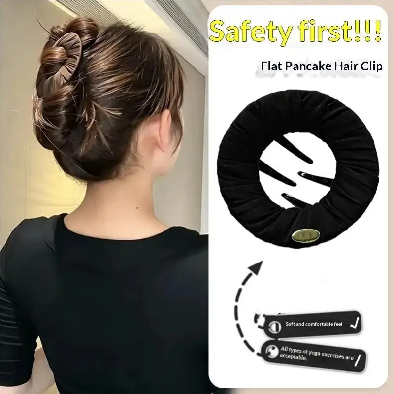 Bequeme runde flache Haarspange ohne Druck für Frauen, zum Schlafen, für den täglichen Gebrauch, Haar-Accessoires – Detail 2