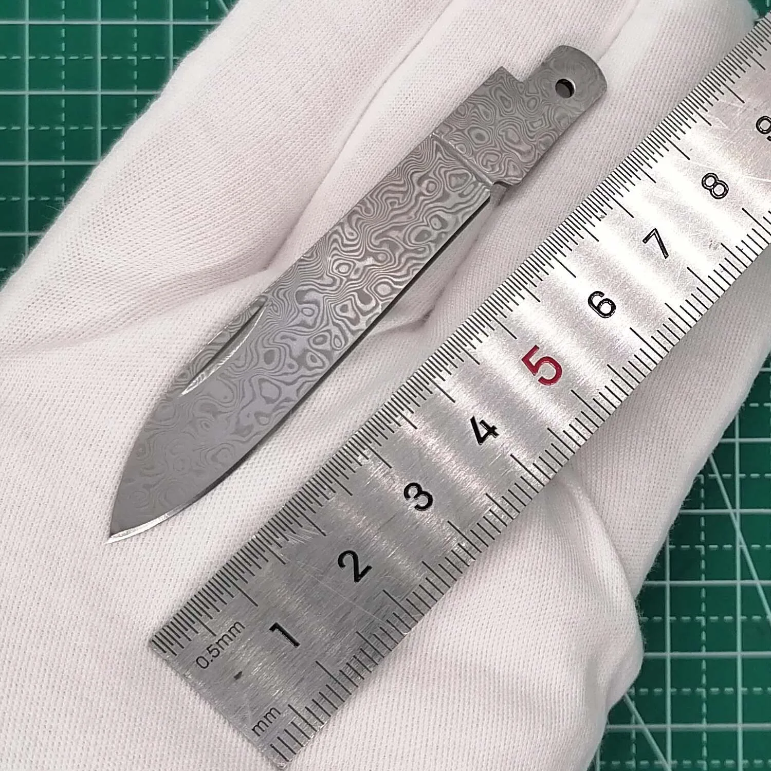 

1 Piece Replacement Damascus Steel Large Blade for 91mm Victorinox Swiss Army Knife Modify