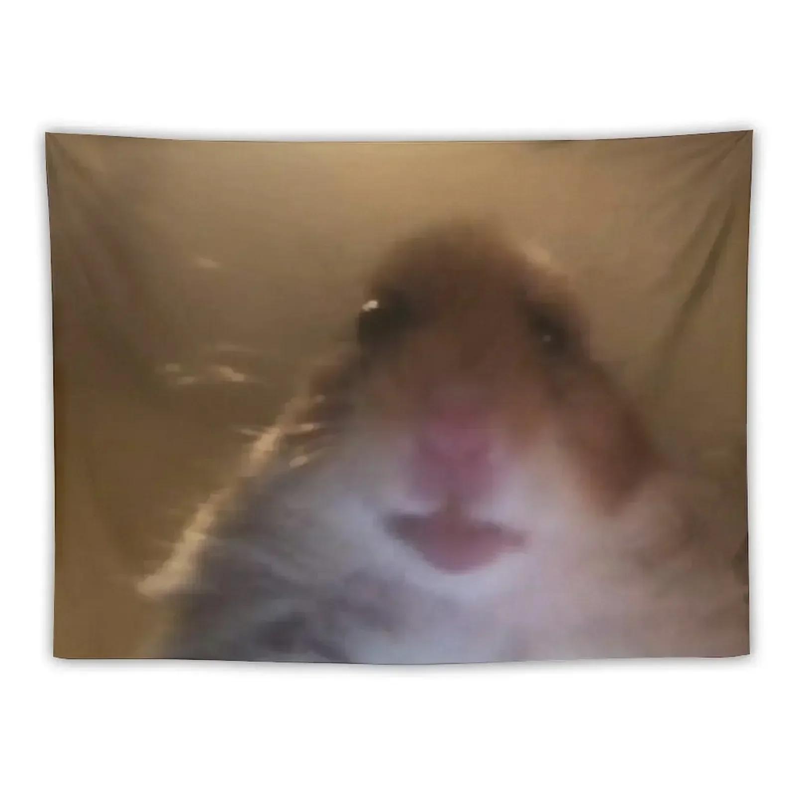 

staring hamster meme Tapestry Decorative Wall Decor For Bedroom Bedroom Decoration Tapestry