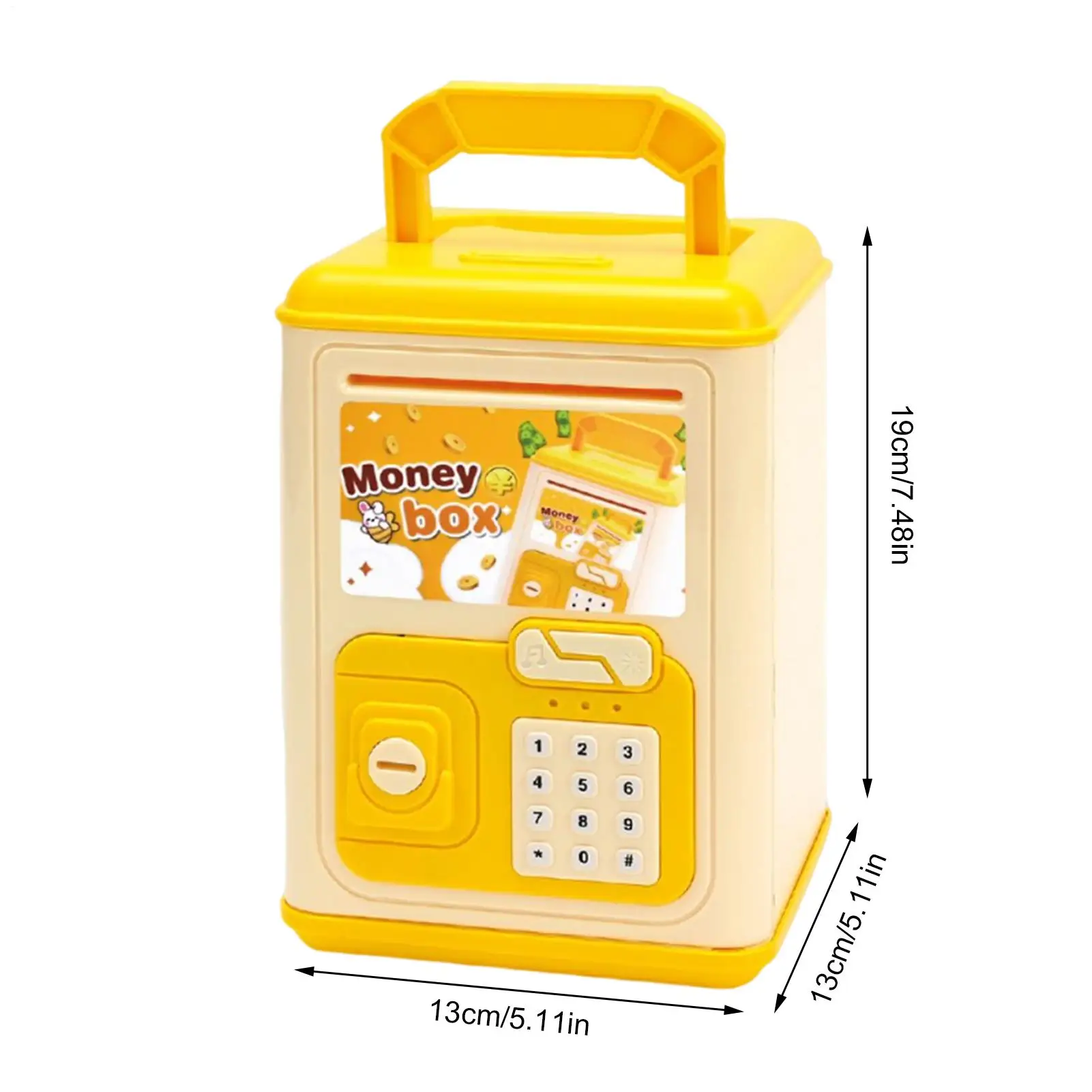 Bank Uang Anak-anak Penjaga Uang Koin Elektronik Bank Uang Musik Lucu untuk Anak-anak 5-10 Tahun Siswa Natal Ulang Tahun Rumah Paskah