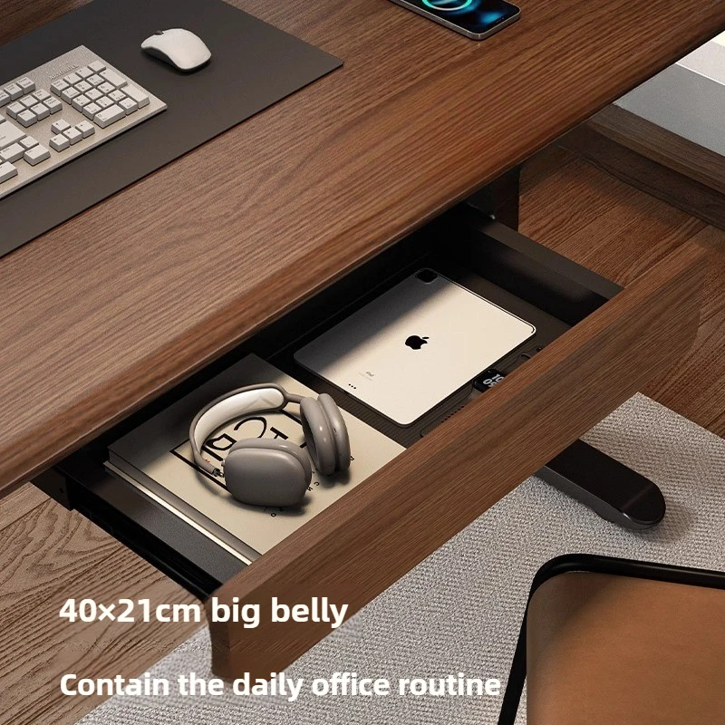 Under Desk Hidden Drawer Solid Wood Storage Organizer for Computer Desk Stealth Add-On Tray Retractable Office Invisible Cabinet