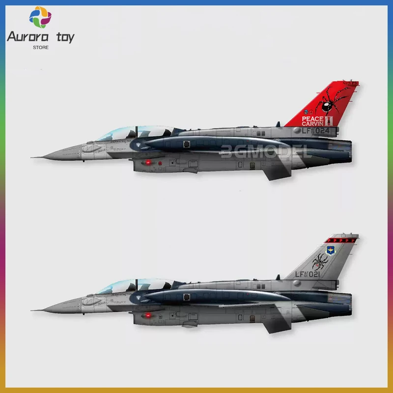 

New Gwh 1/48 High Simulated Fighter Model S4821 American F-16du Combat Plane Hand Assembled Military Fan Display Ornament Gift
