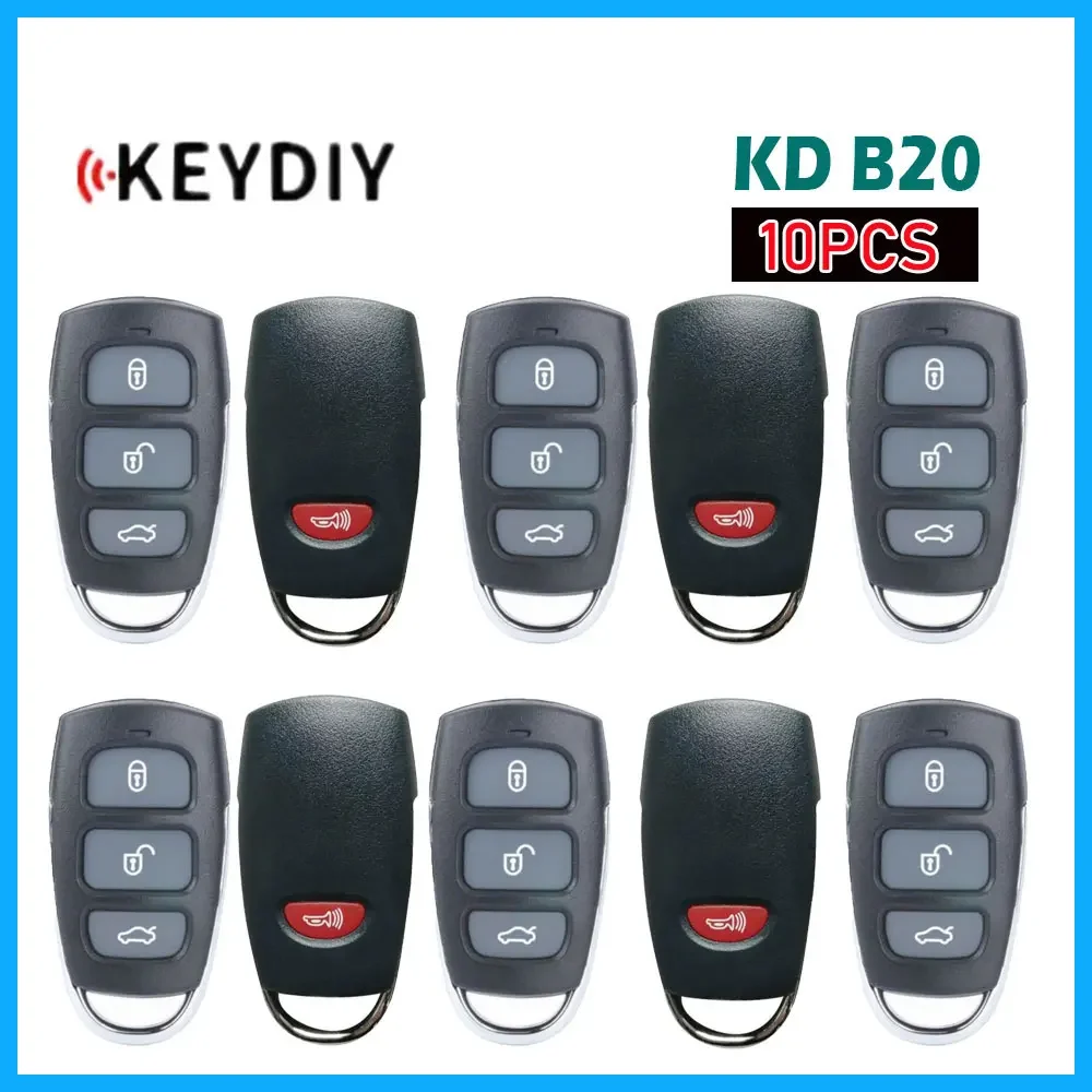 

10pcs Keydiy KD B20 Universal Remote Key B Series 3/4 Buttons Car Key for Hyundai Style for KD900 KD Mini KD-X2 Key Programmer