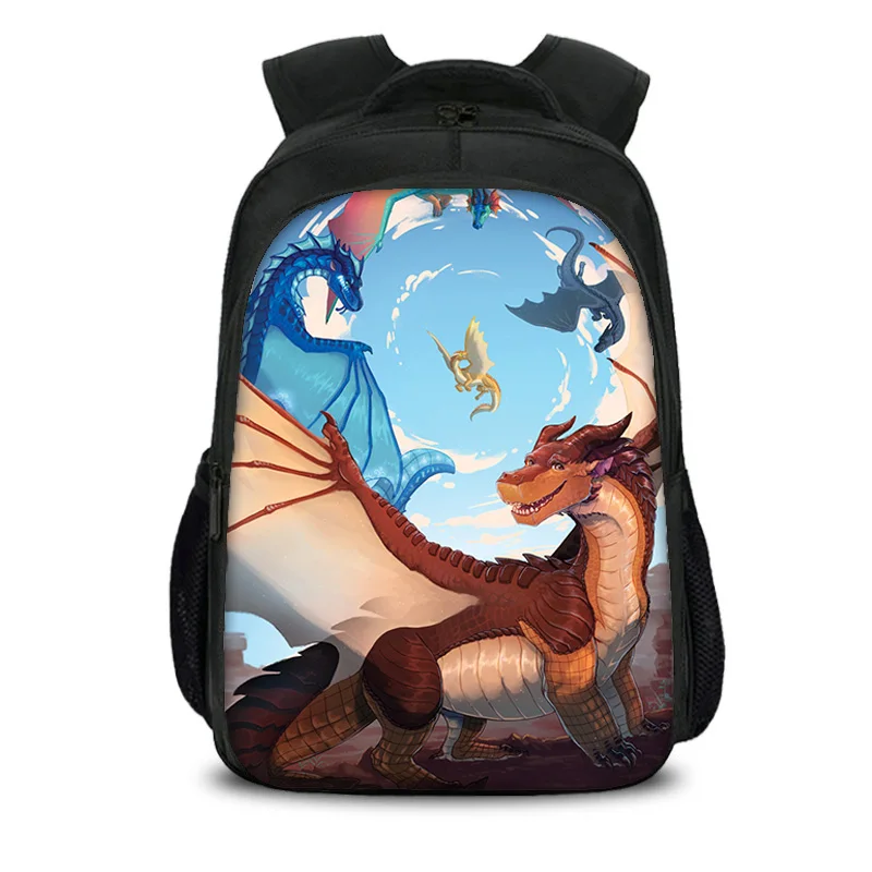 Wings of Fire Double layer Backpack Large Capacity Cartoon Printed Primary School Boys and Girls New Versatile Trendy Style