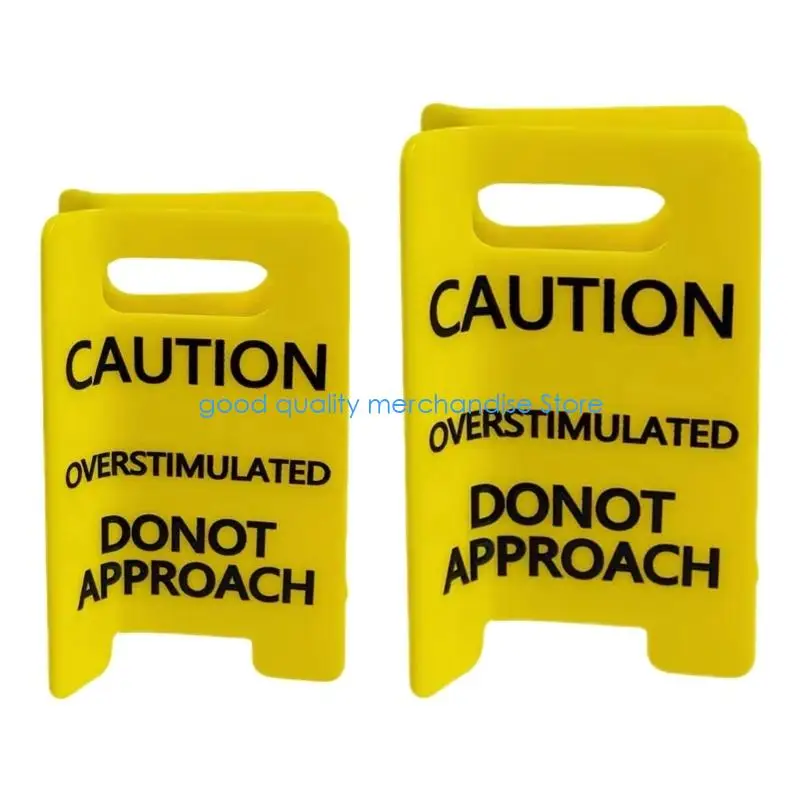 

Y5JD 2 шт. Декоративные заколки для волос для детей с дизайном предупреждения о чрезмерной стимуляции