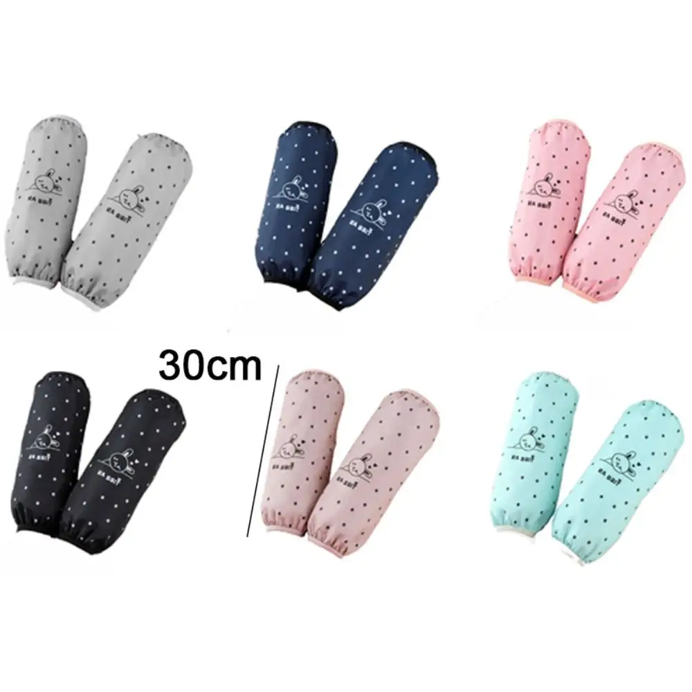 New Waterproof Sleeves Women Antifouling Office Sleeves Men Long Work Sleeves Cute Cartoon Kitchen Dishwashing Cleaning Sleeves