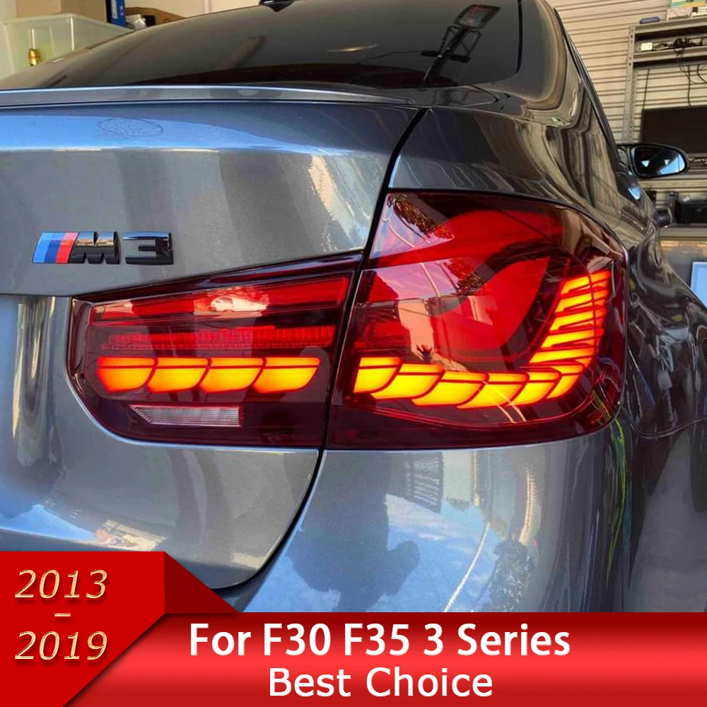 

Автомобильный фонарь для BMW F30 F35 3 серии 2013-2019, светодиодный автоматический задний фонарь в сборе, обновленный дизайн в виде чешуи дракона, аксессуары для сигнальных ламп