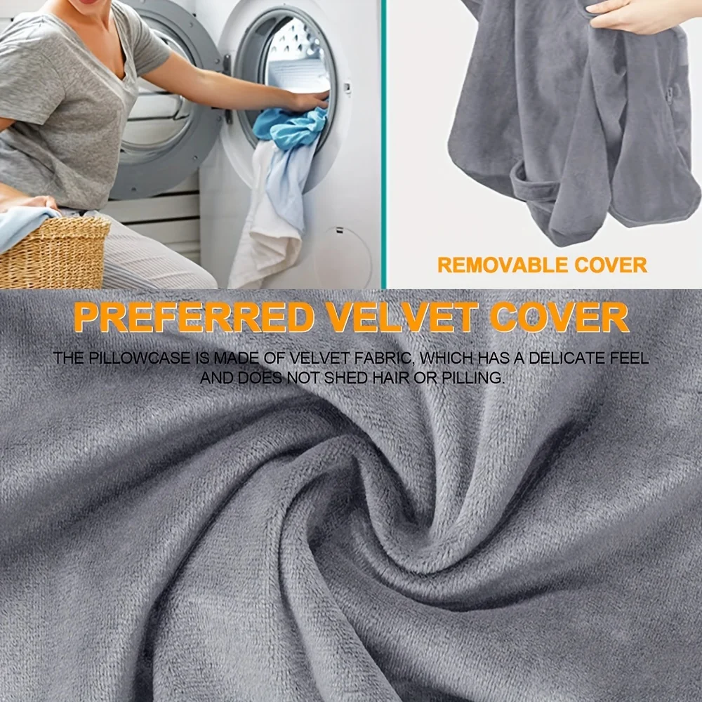 1pc Home Reading Pillow, Jacket All Production Crimping Design, Headrest Piping Design, Removable And Washable, All For The Hidd