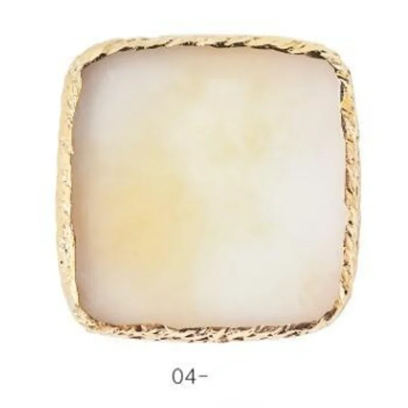 Pierre d'agate ronde en résine pour faux ongles, mélange de couleurs, palette de dessin, présentoir de vernis Gel, outil de manucure, 1 pièce