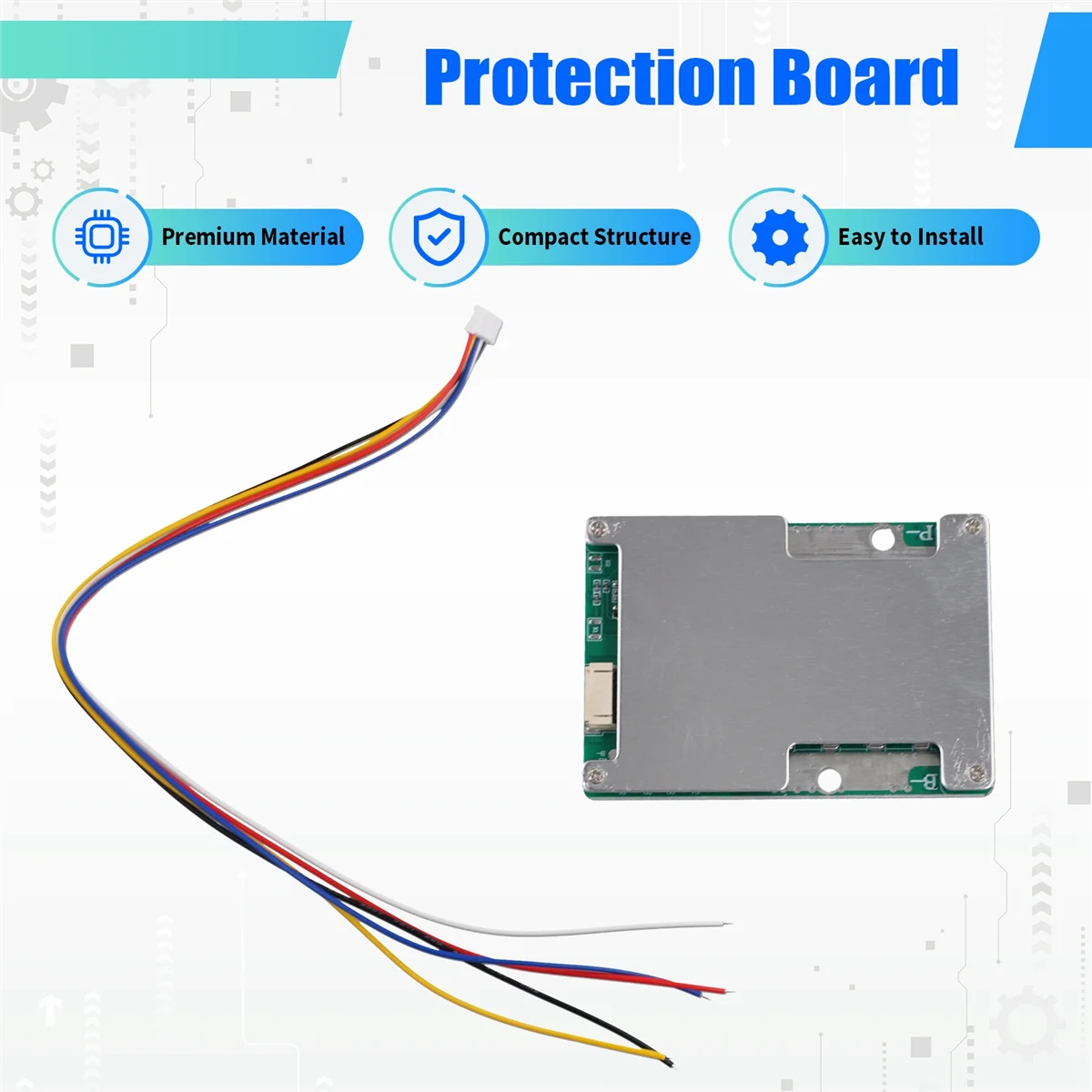 Placa de protección del cargador de batería de litio LiFePO4 4S 12V 800A con equilibrio de batería/mejora la placa de protección PCB