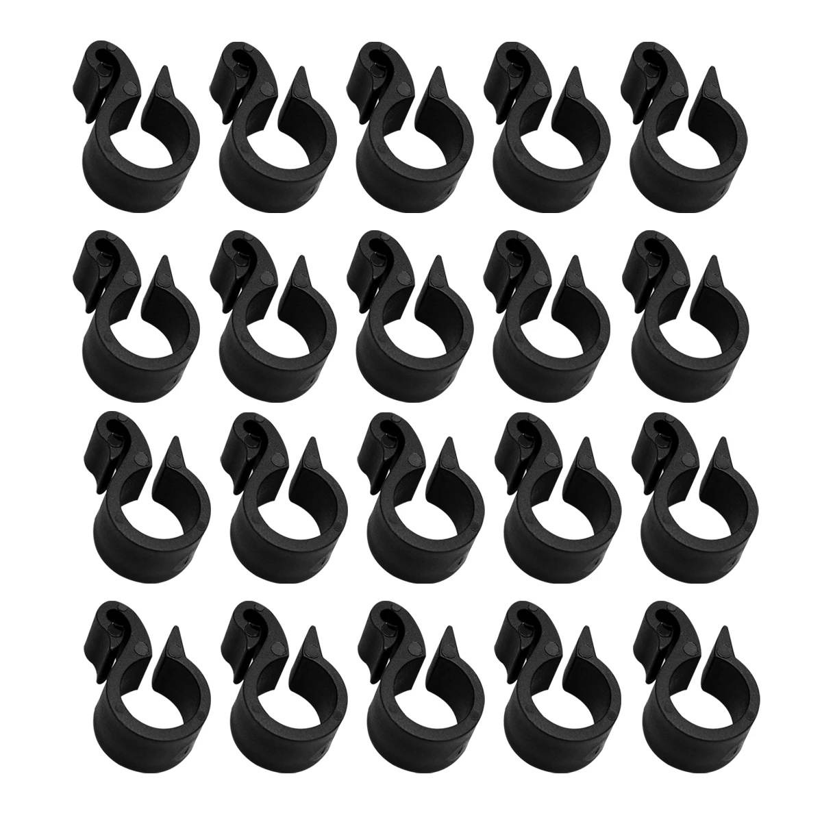 

50pcs Water Buckle Durable PVC Clamps for Garden Irrigation Hose Tube Accessories Fruit Trees Drip System Gardening Tools